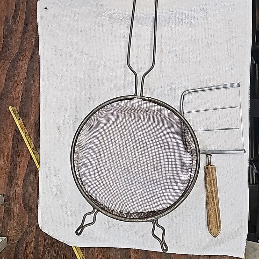 Vintage Wire Cheese Cutter & Strainer